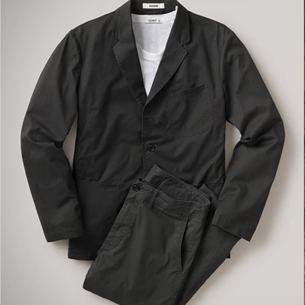 Buck Mason Dark Grey Summer Suit
